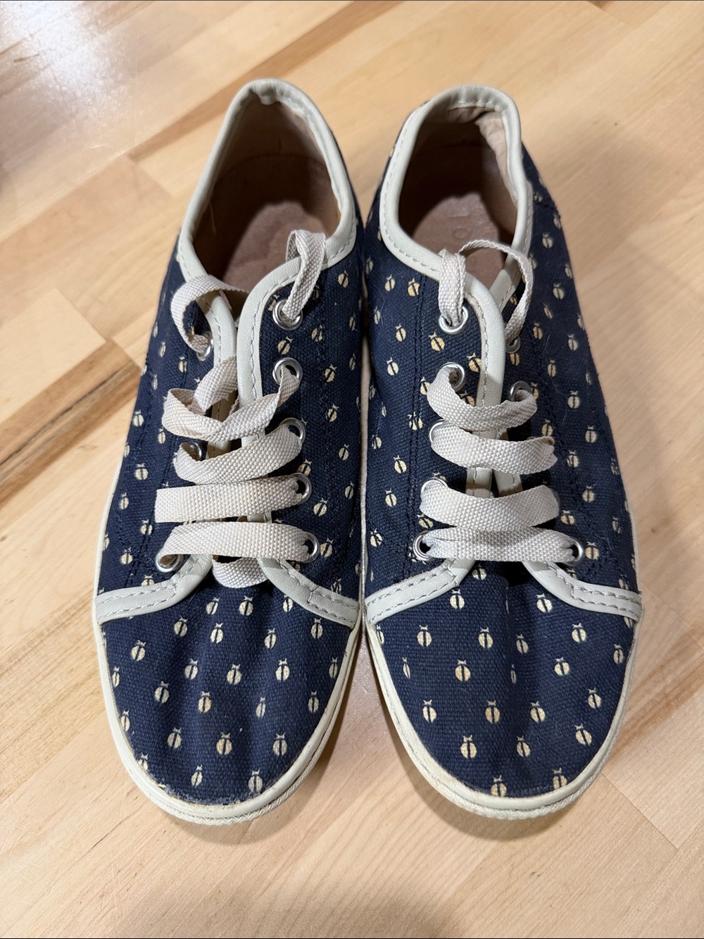 Fossil Navy Sneakers with Cream Accents